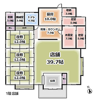 1F　間取図