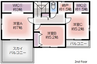 2階平面図