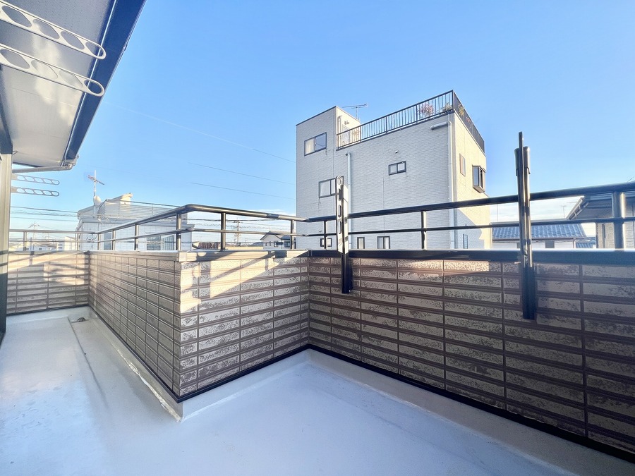 バルコニーも防水工事実施しました