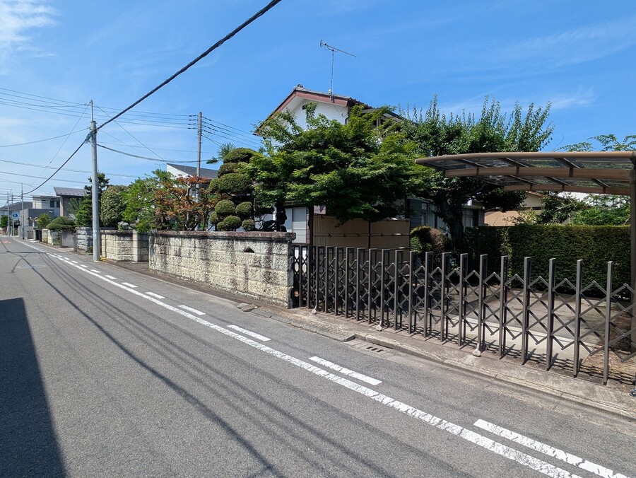 北西角地でゆとりの敷地134坪