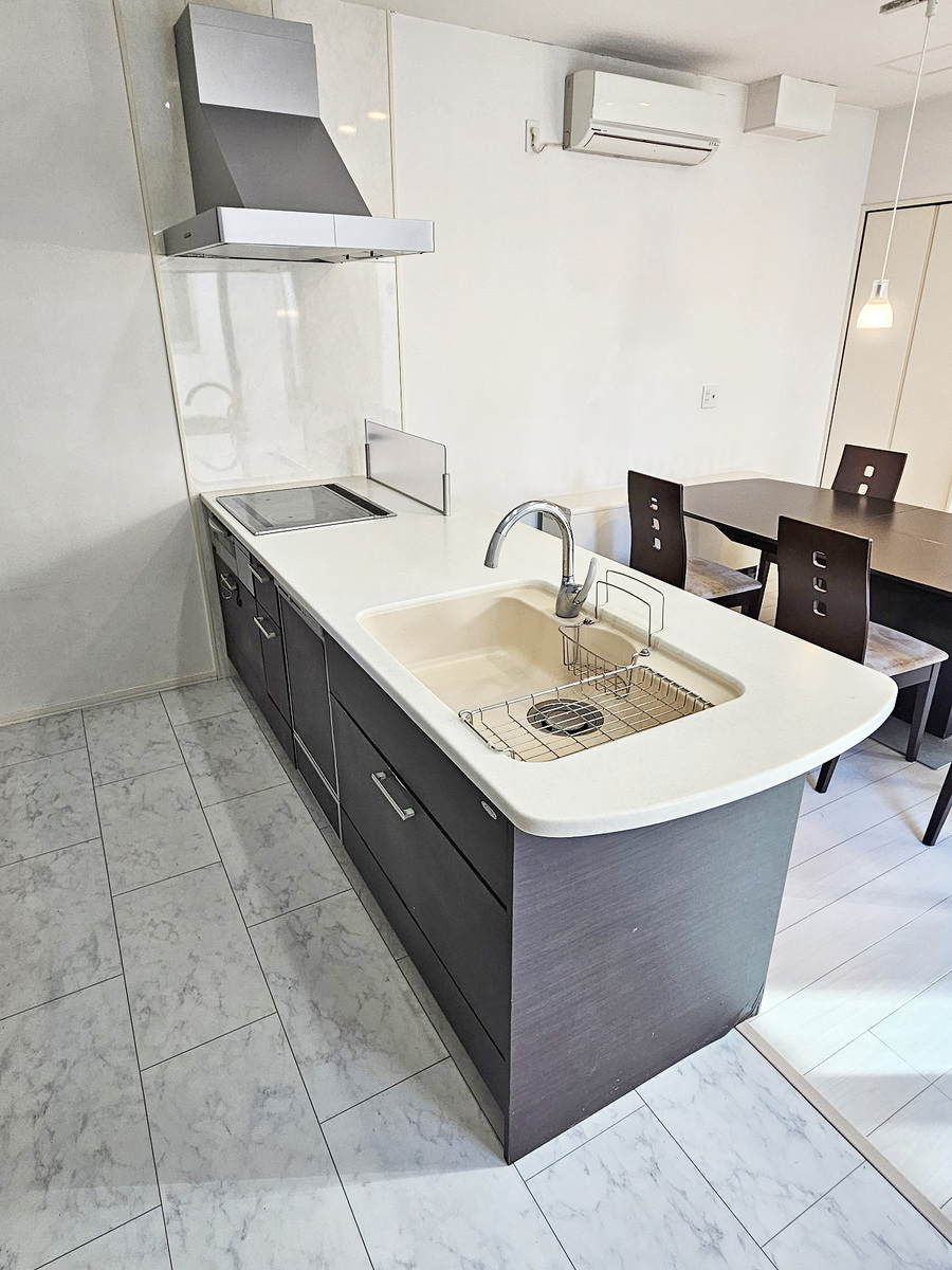 食洗機付きのシステムキッチン