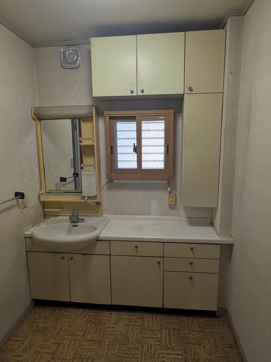 1F洗面は収納スペースも豊富です