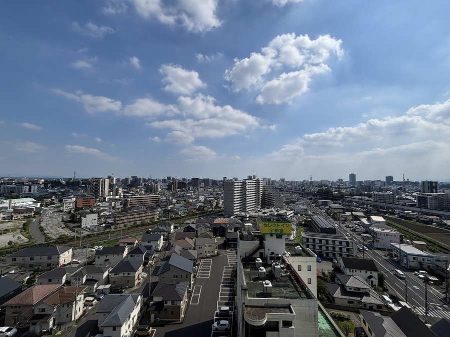 南側バルコニーからの眺望。