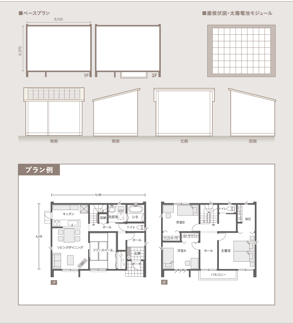 見取り図、プラン例