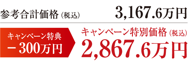 【栃木県】参考合計価格（税込）3,167.6万円