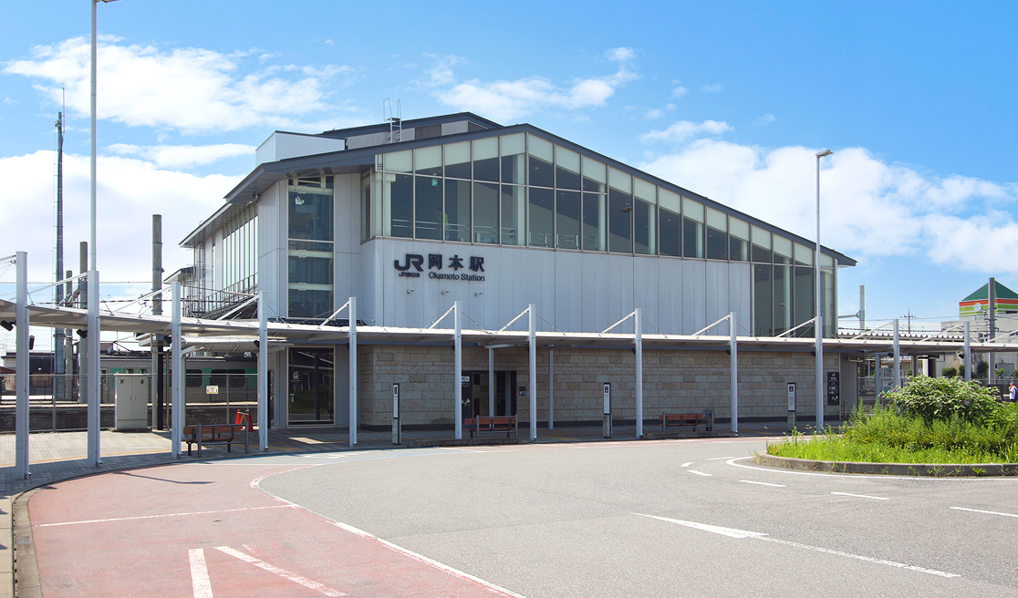 JR宇都宮線「岡本」駅の画像