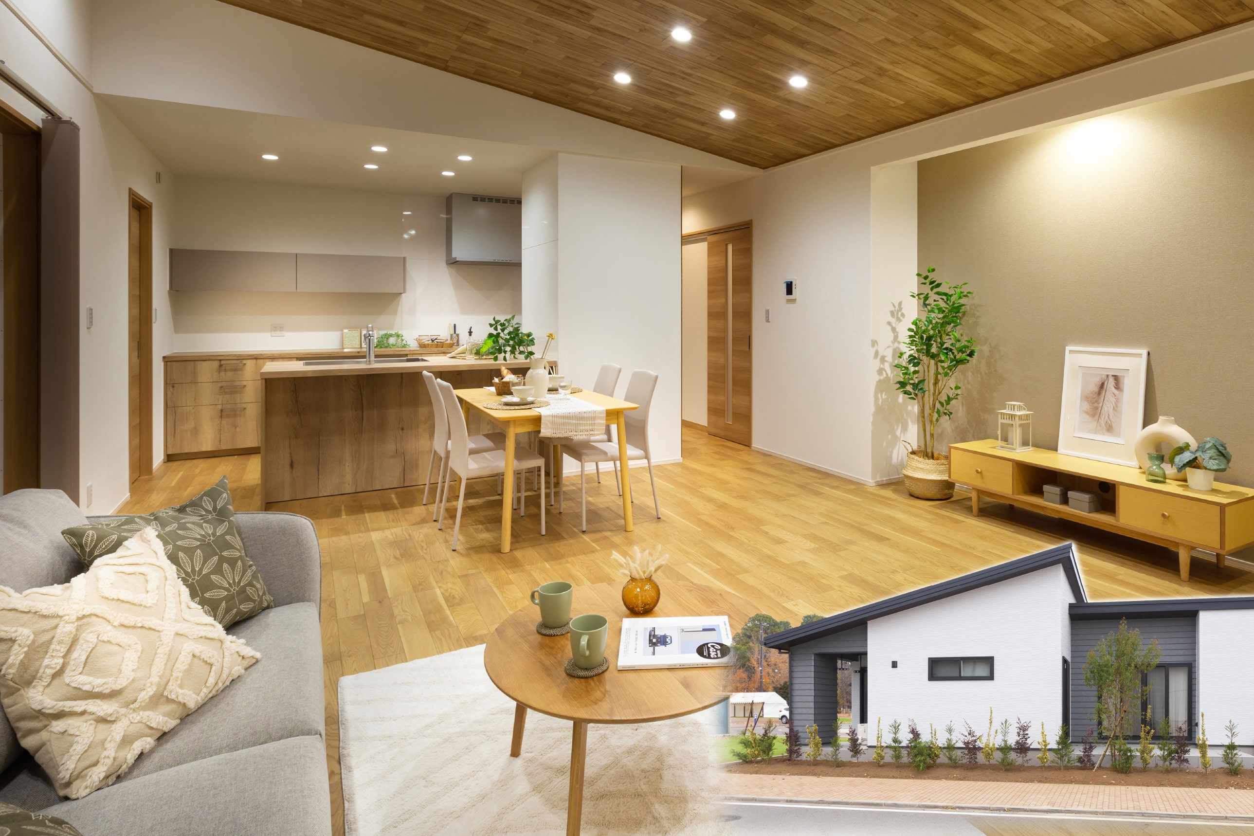 天井の高い広々平家 家具付きモデルハウスお譲りします。