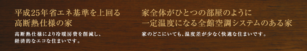 平成25年省エネ基準を上回る高断熱仕様の家 家全体がひとつの部屋のように一定温度になる全館空調システムのある家